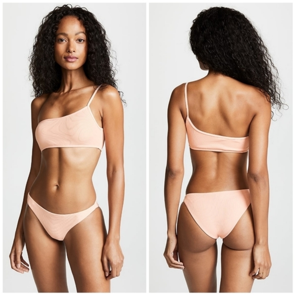 L*Space Milo Bikini Top Rib Pink Ribbed - Picture 4 of 6